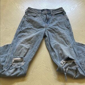 Hollister Light Blue Distressed Women Jeans